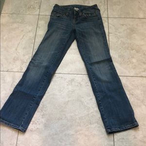 Hydraulic straight leg jeans